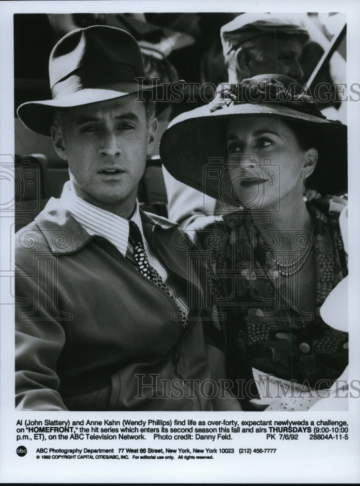 1992 John Slattery & Wendy Phillips in Homefront - Historic Images