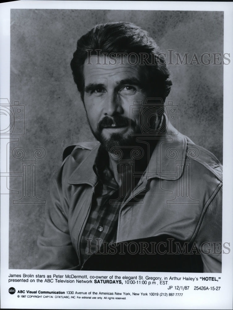 1987, James Brolin in Hotel - Historic Images