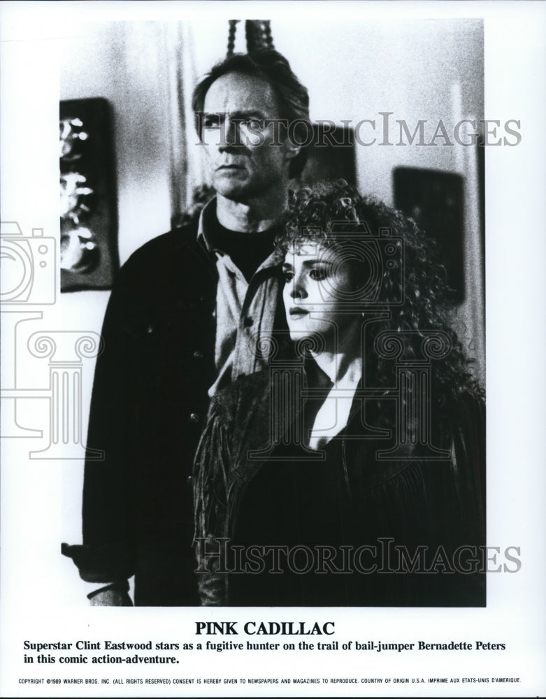 1993 Press Photo Clint Eastwood Bernadette Peters in "Pink Cadillac" - cvp57846 - Historic Images