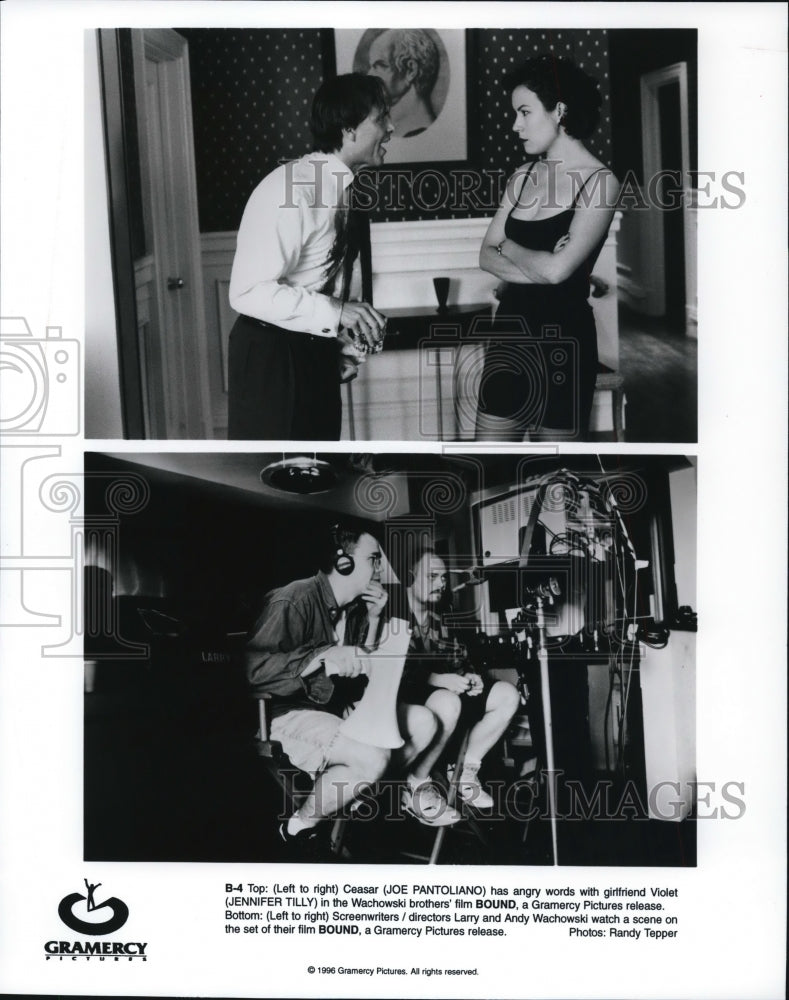 1996, Joe Panroliano &amp; Jennifer Tilly in Bound - cvp57882 - Historic Images