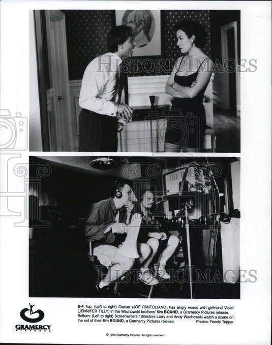 1996, Joe Panroliano & Jennifer Tilly in Bound - cvp57882 - Historic Images
