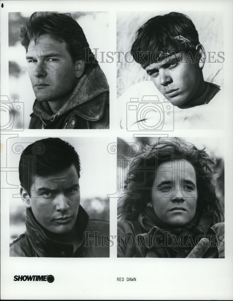 1985 Press Photo Cast of Red Dawn - cvp57907-Historic Images