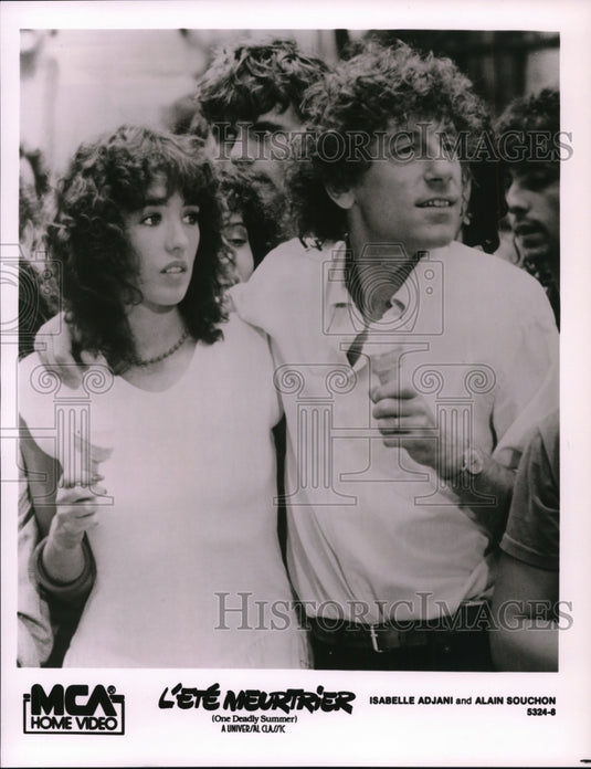 Press Photo Isabelle Adjani & Alain Souchon in L'et'e Meurtrier - cvp57940 - Historic Images