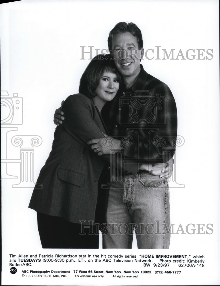 1997, Tim Allen & Patricia Richardson in Home Improvement - cvp57960 - Historic Images