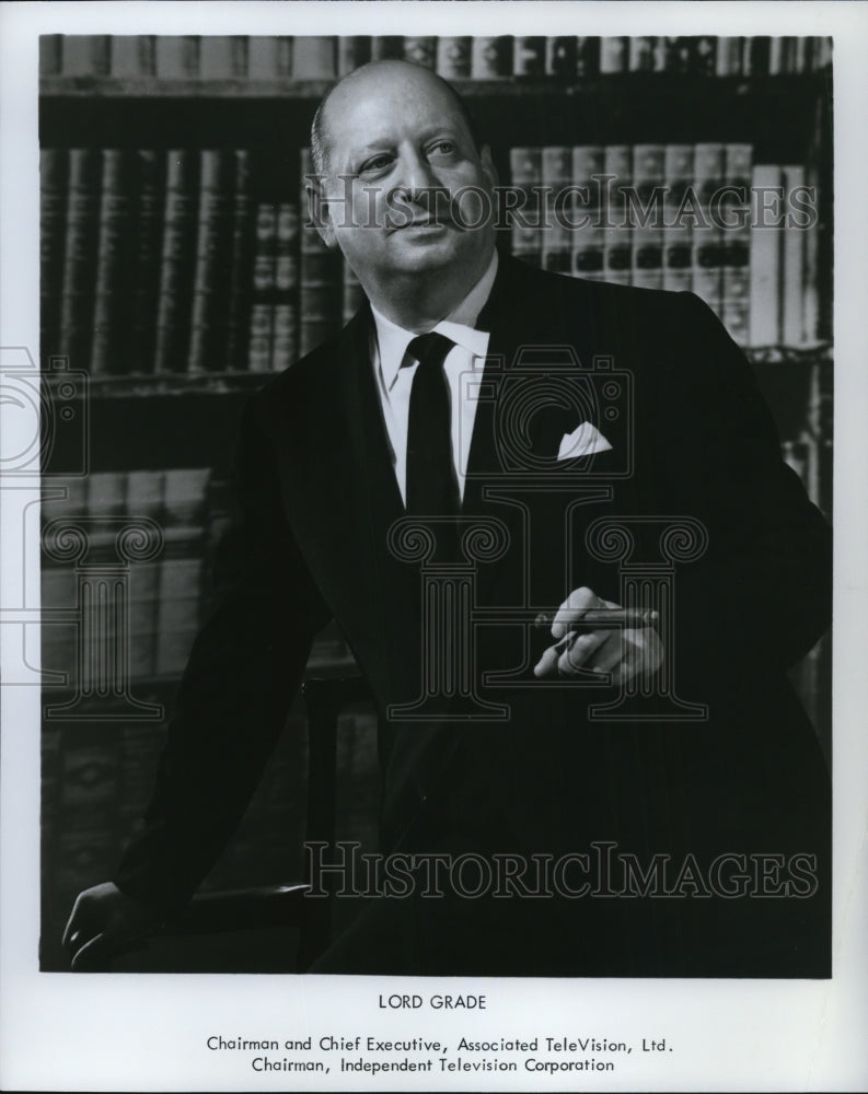 Press Photo Lord Grade Chairman and Chief Executive Associated Television - Historic Images