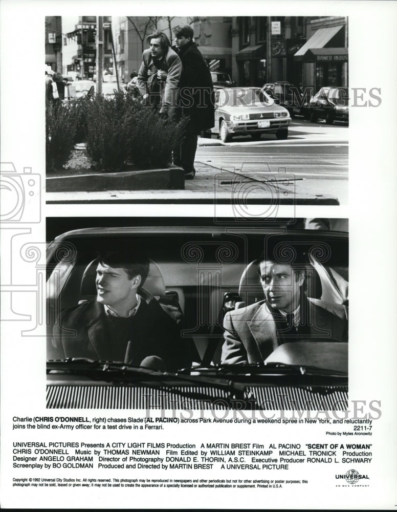 1994, Al Pacino and Chris O'Donnell in Scout of a Woman - cvp58130 - Historic Images