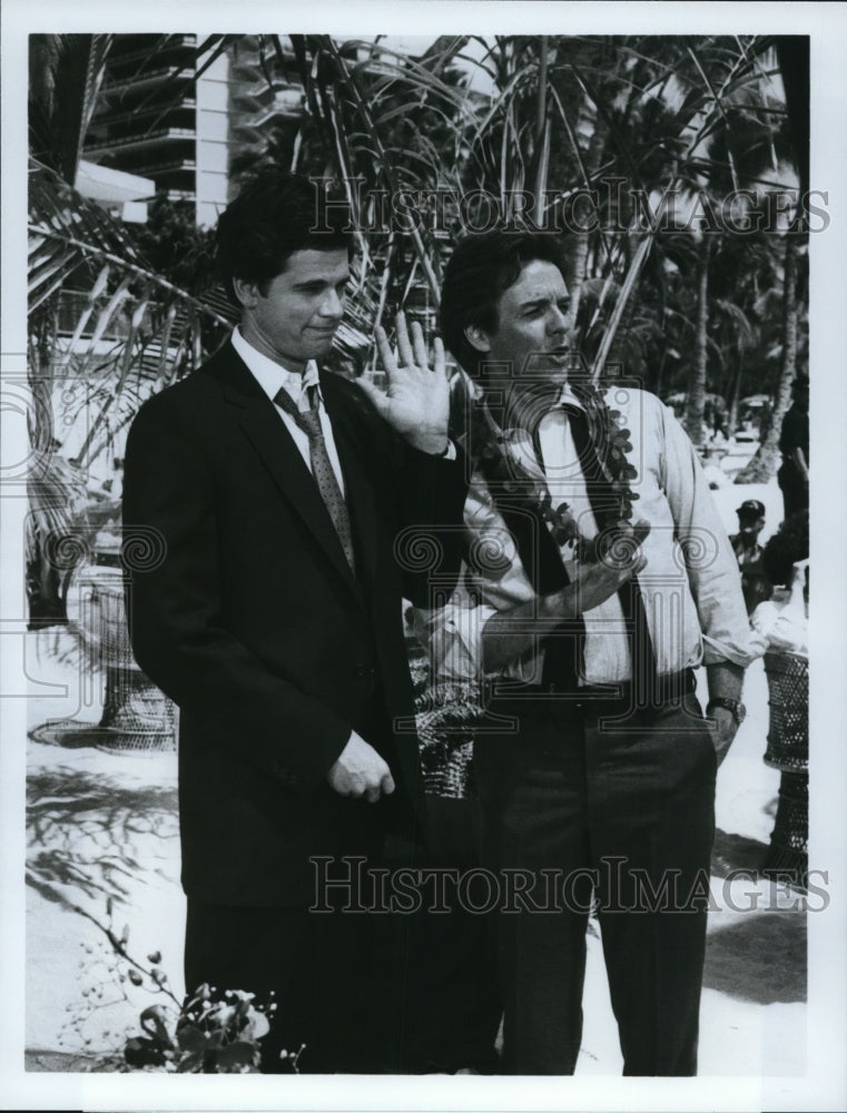 1984 Robert Ginty and Jeff McCracken star in Honolulu Run - Historic Images