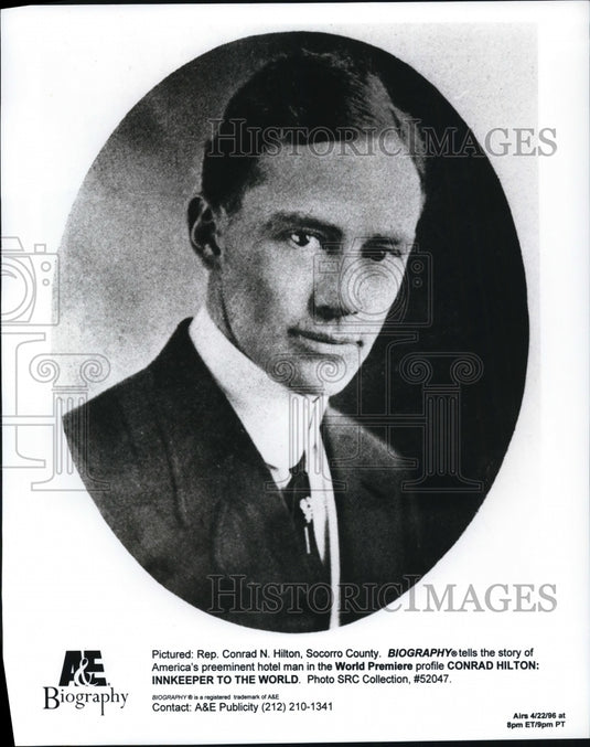 1996 Press Photo Rep. Conrad N. Hilton - Historic Images