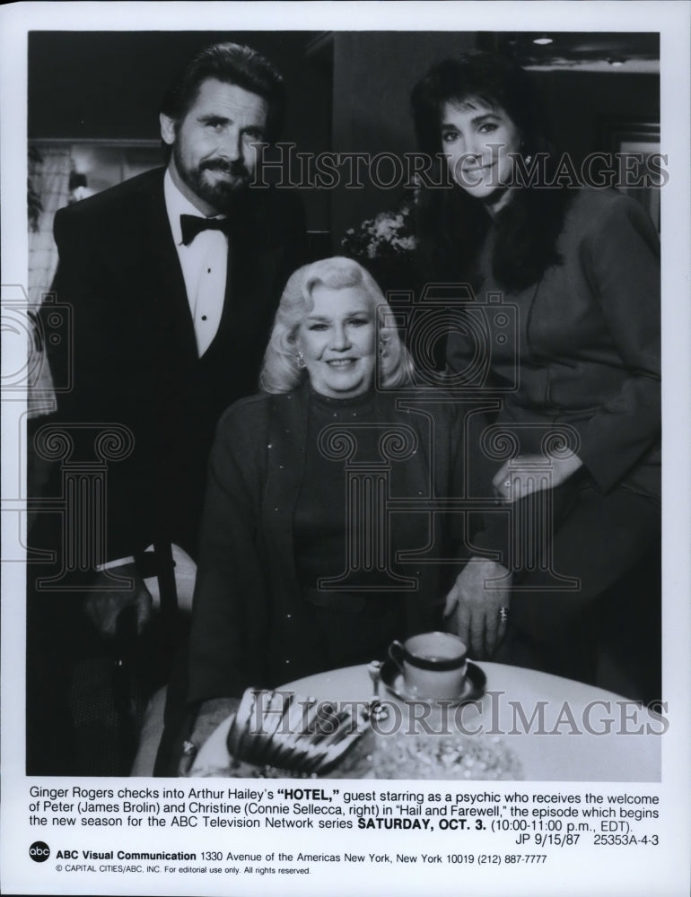 1987, Ginger Rogers in Arthur Hailey&#39;s &#39;Hotel&#39; - cvp58198 - Historic Images