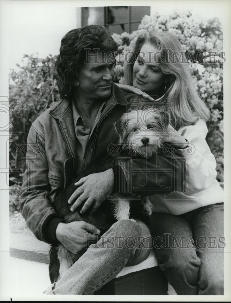 1988 Press Photo Michael Landon &amp; Leann Hunley in Highway To Heaven - cvp58215- Historic Images