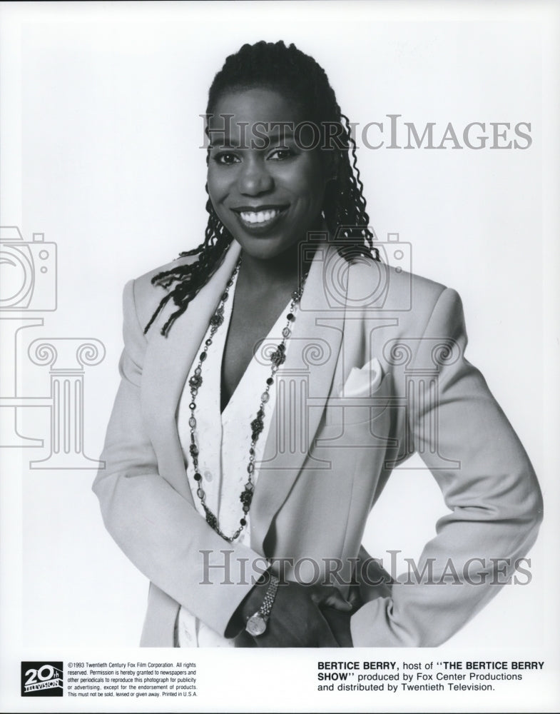 1993 Press Photo Bertice Berry host of The Bertice Berry Show - cvp58236 - Historic Images