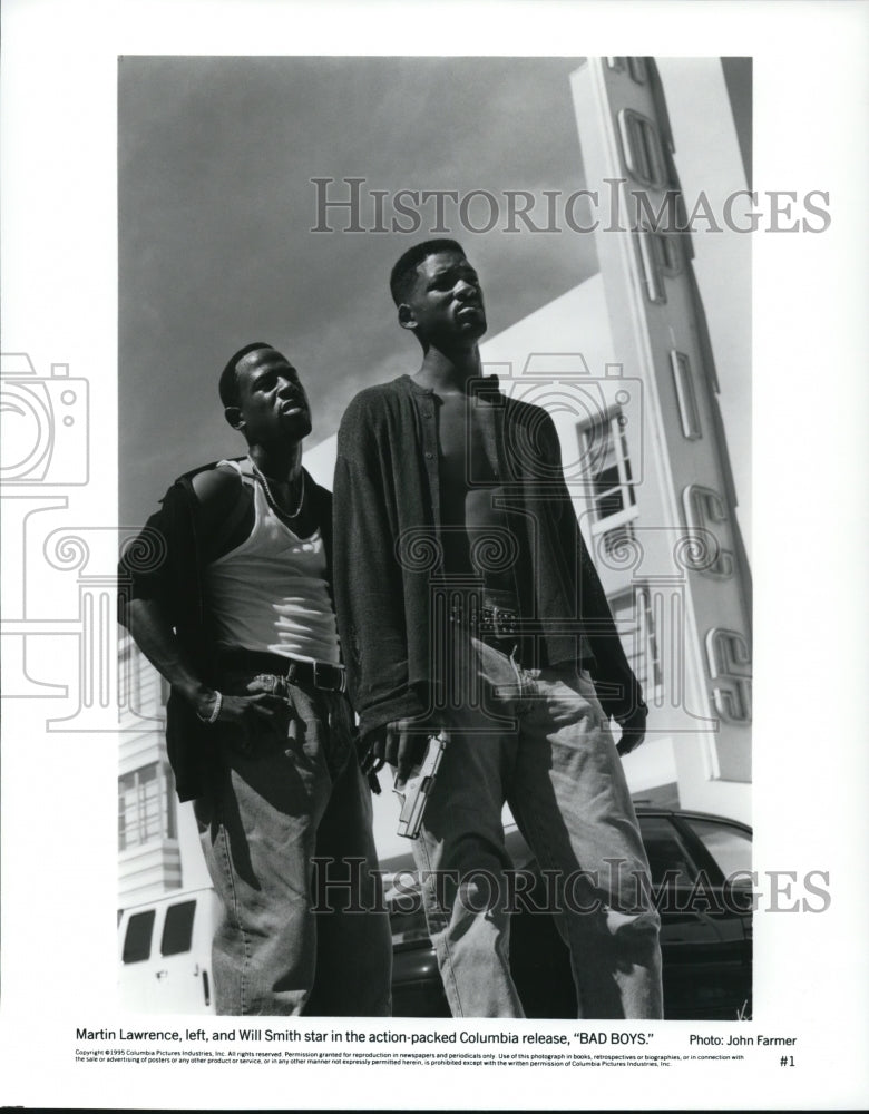1995 Will Smith & Martin Lawrence in Bad Boys - Historic Images