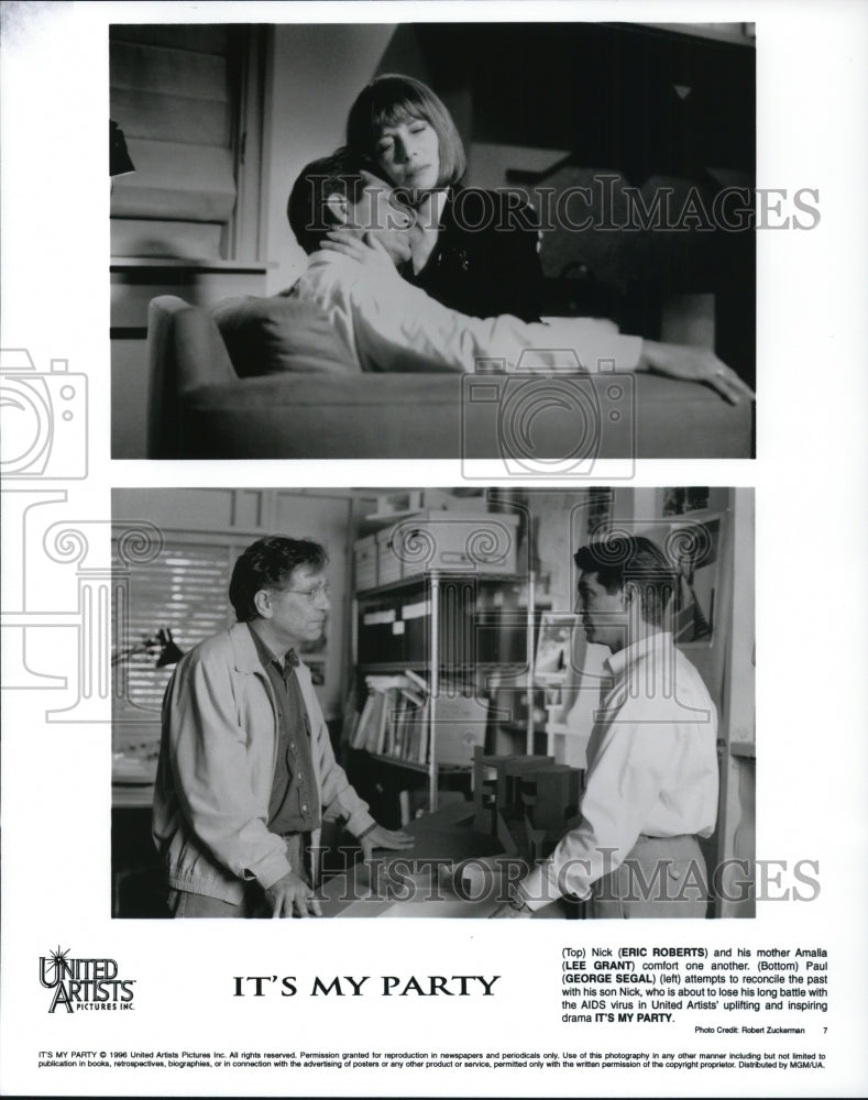 1996 Eric Roberts, Lee Grant, George Segal in It&#39;s My Party - Historic Images