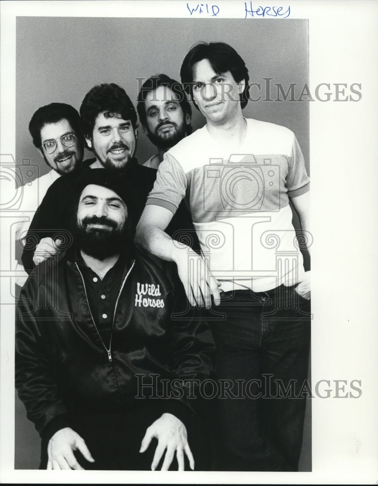 1987 Press Photo Dewars Christopher, Roger Heinman, Billy Blchholez- Wild Horse - Historic Images