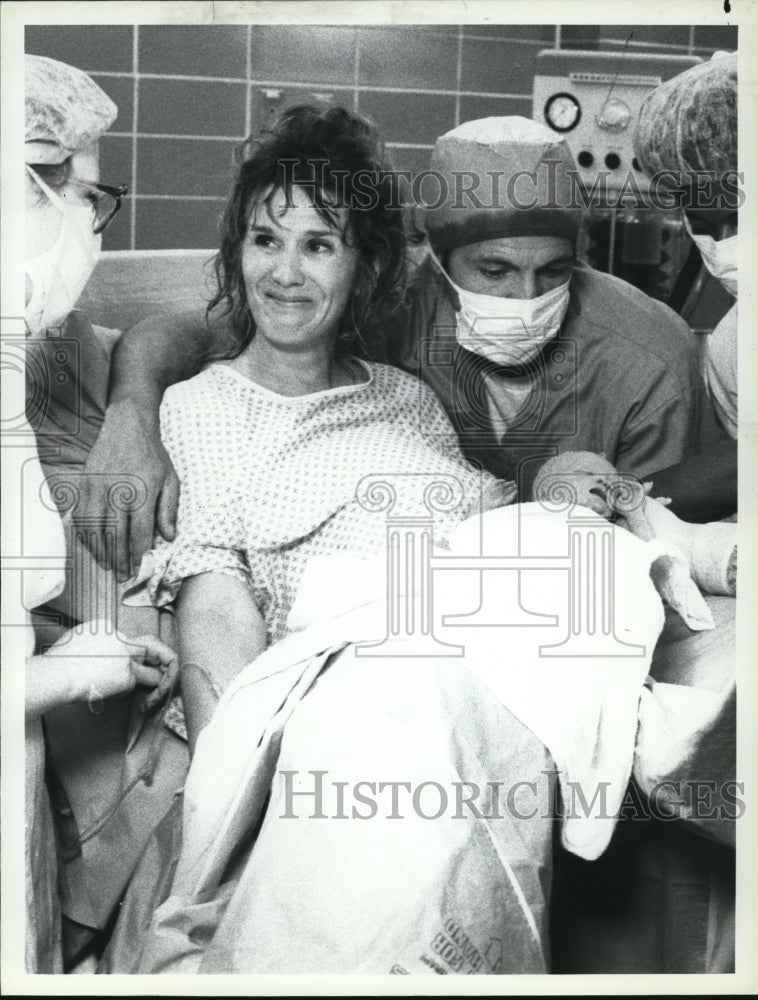 1983, Barbara Bosson and Joe Spano in Death by Kiki - cvp58600 - Historic Images