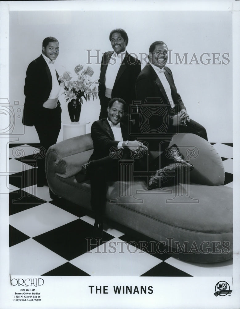 1988 Press Photo Marvin Carvin Michael and Ronald Winans Gospel Singers- Historic Images