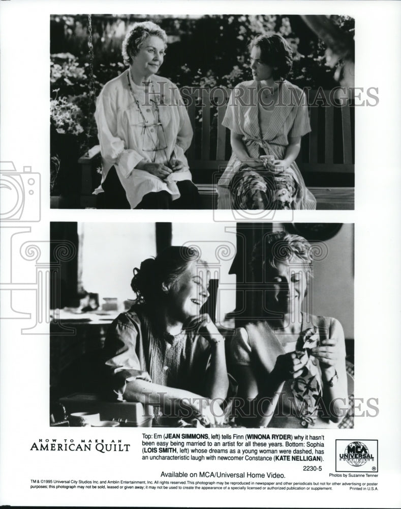 1995, Jean Simmons Winona Ryder Lois Smith and Kate Nelligan - Historic Images