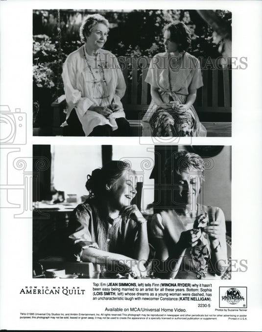 1995, Jean Simmons Winona Ryder Lois Smith and Kate Nelligan - Historic Images