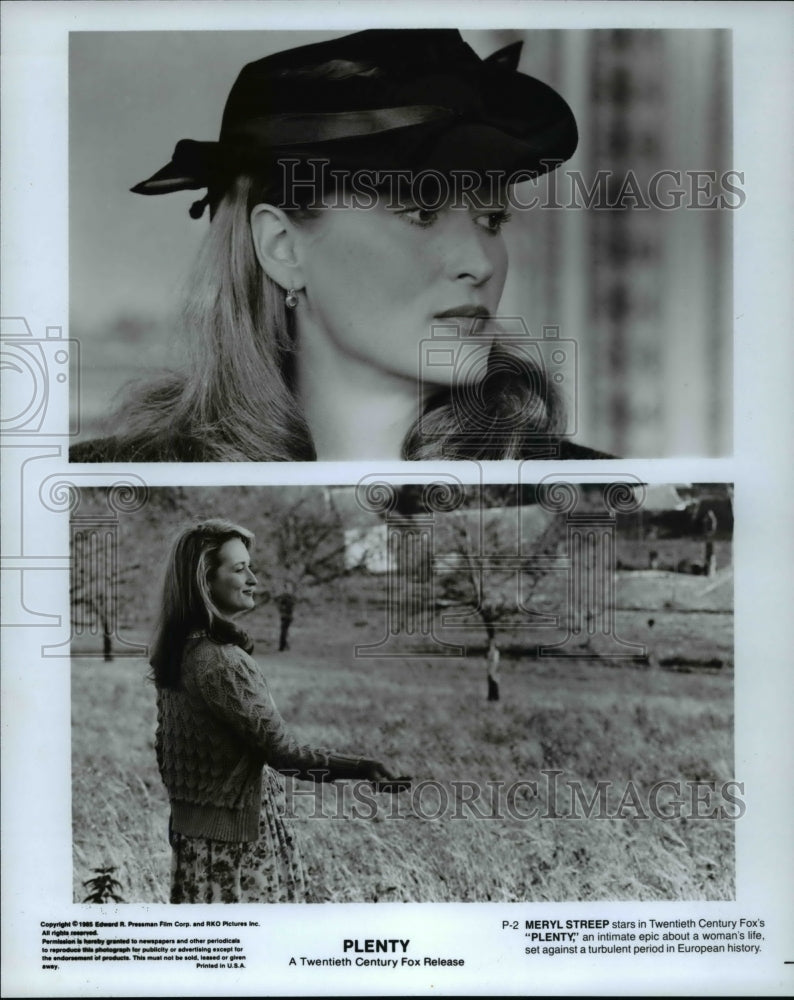 1985 Meryl Streep stars in Twentieth Century Fox's "Plenty" - Historic Images