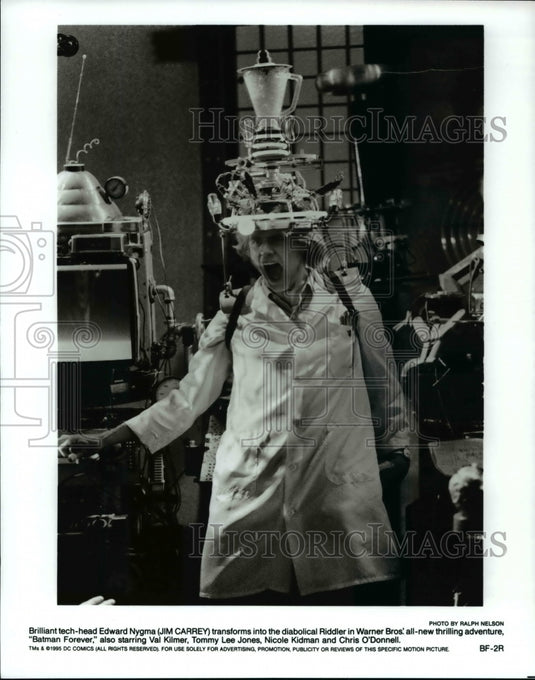 Press Photo Jim Carrey as Edward Nygma in Warner Bros.' Batman Forever - Historic Images