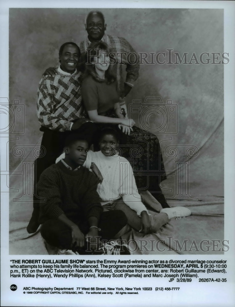 1989, Robert Guillaume, Hank Rolike star in The Robert Guillaume Show - Historic Images