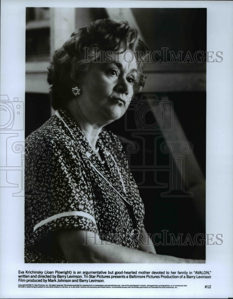 Press Photo Joan Plowright portrays as Eva Krichinsky in Avalon - cvp60480 - Historic Images