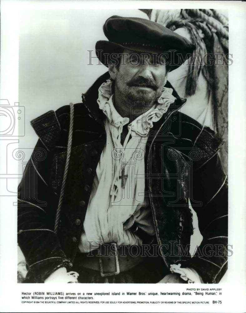 1995 Press Photo Robin Williams as Hector in drama &quot;Being Human&quot; - cvp60505 - Historic Images