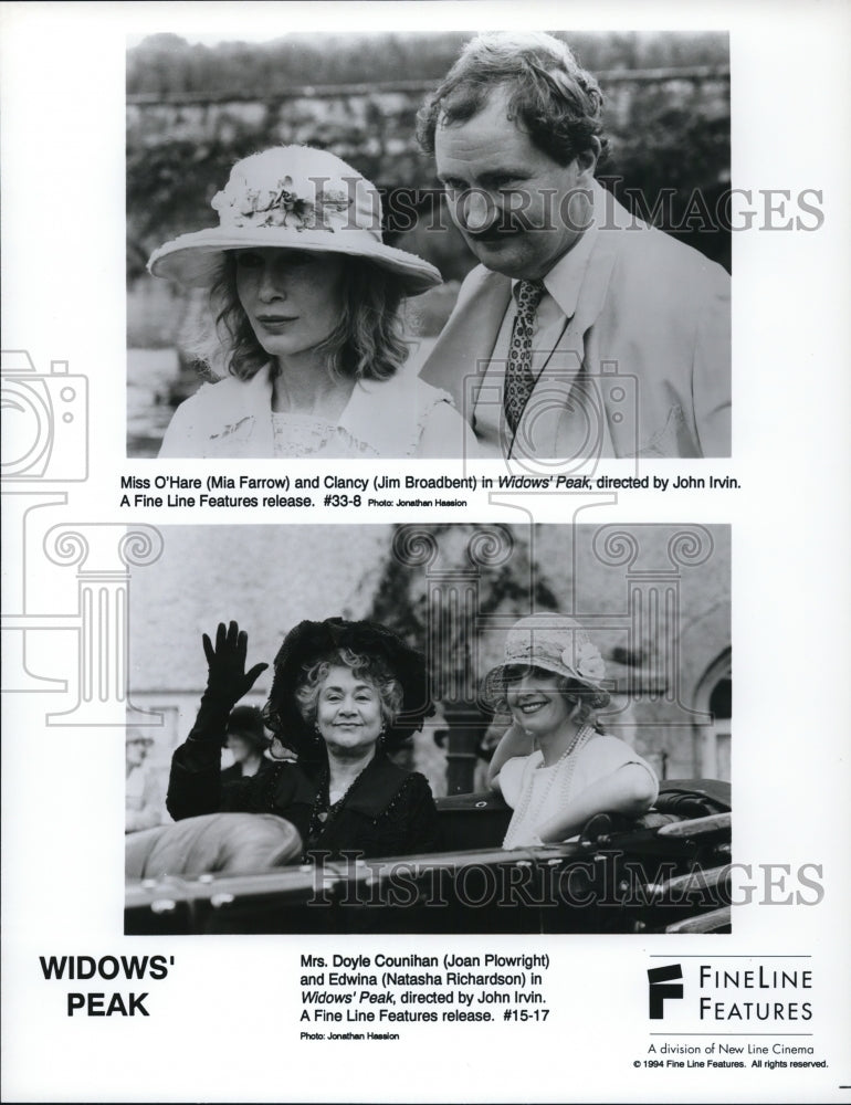 1994, Joan Plowright & Natasha Richardson in Window's Peak - Historic Images