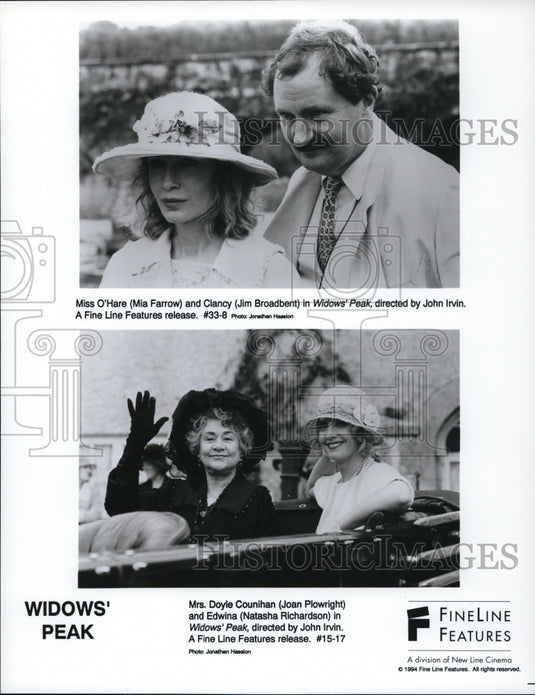 1994, Joan Plowright & Natasha Richardson in Window's Peak - Historic Images