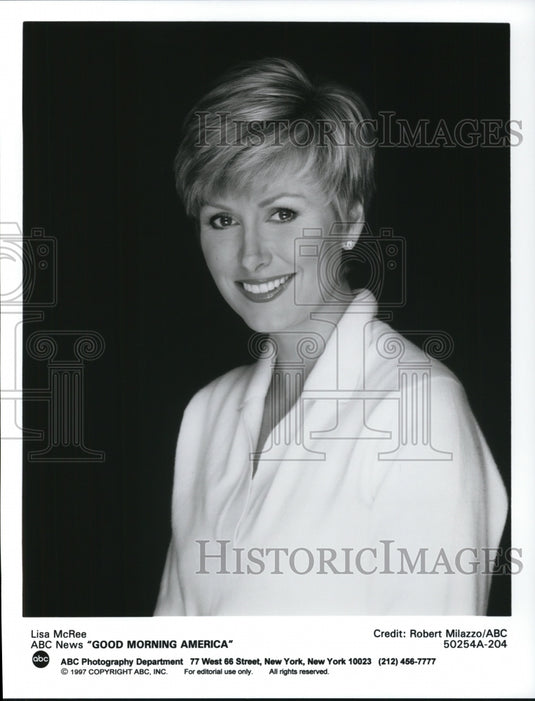 1997, Lisa McRee ABC News Good Morning America - cvp60947 - Historic Images