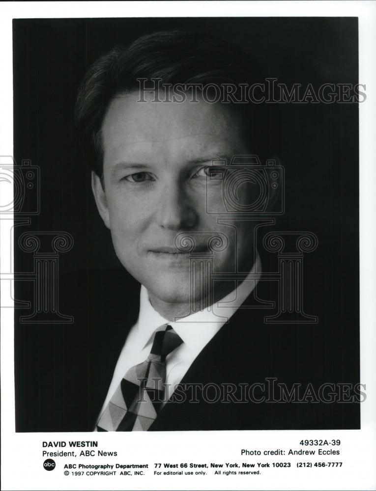 1997, David Westin President ABC News - cvp60949 - Historic Images