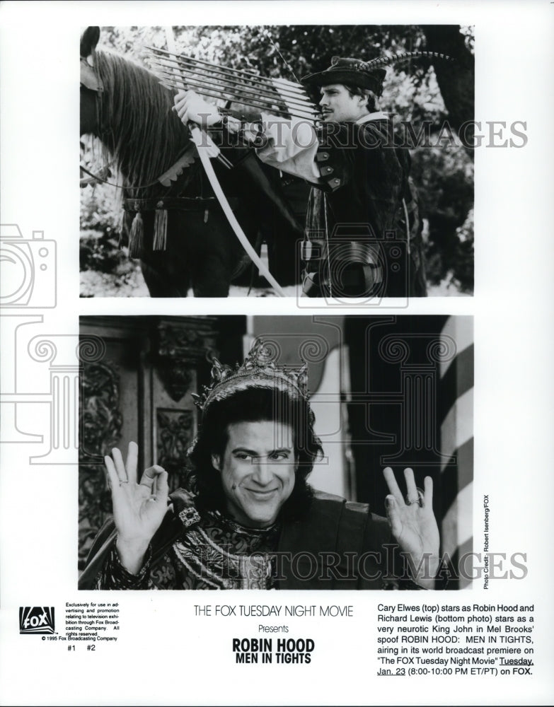 1996, Cary Elwes in Robinhood: Men in Tights - cvp61072 - Historic Images