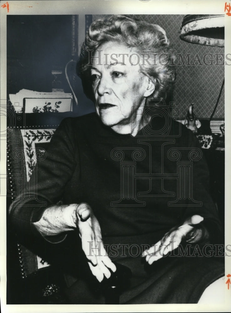 1981 Press Photo Aline Marie Roblet woman who ruled over the famous brothel-Historic Images