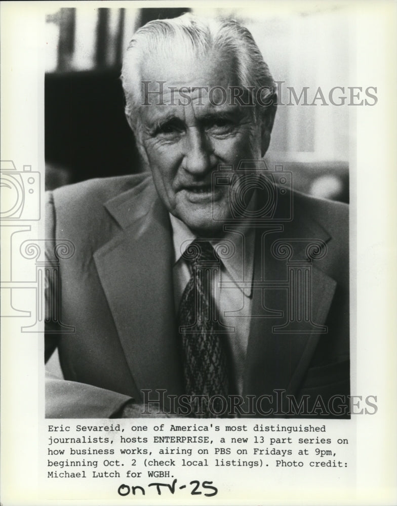 1984, Eric Sevareid Journalist - cvp61705 - Historic Images