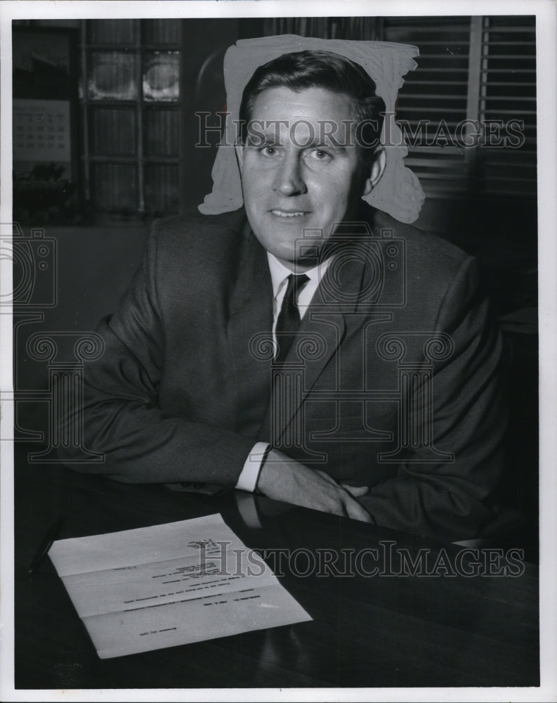 1965 Press Photo Fred S. Sherman, V Pres Marine Division Bethlehem Steel Corp - Historic Images