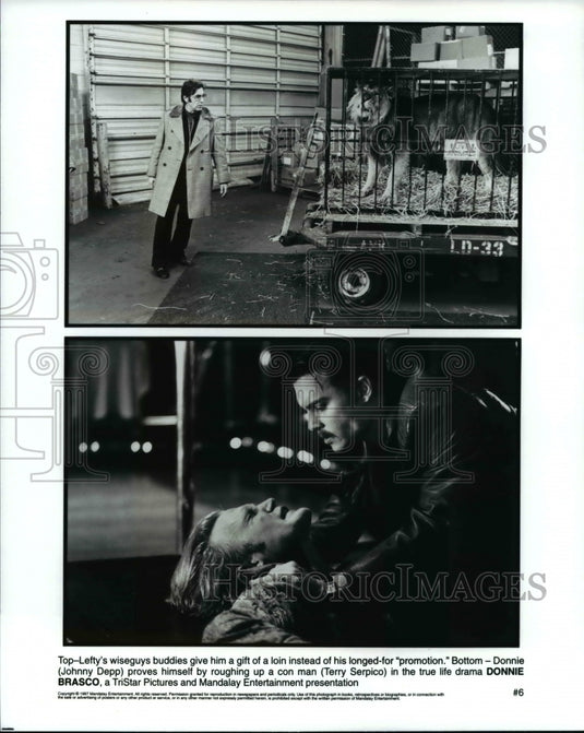 1997, Johnny Depp & Terry Sepico in Donnie Brasco - cvp62129 - Historic Images