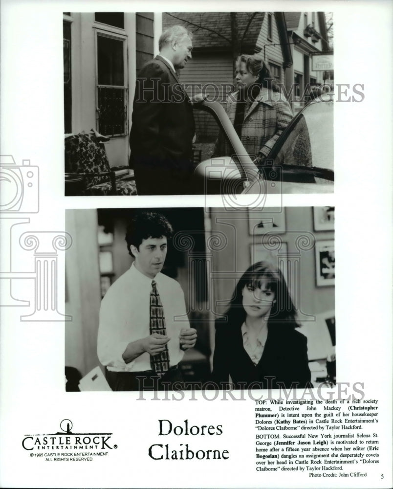 1996, Jennifer Jason Leigh &Eric Bogosian in Dolores Claiborne - Historic Images