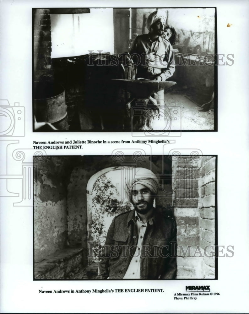 1996, Naveen Andrews & Juliette Binoche in The English Patient - Historic Images