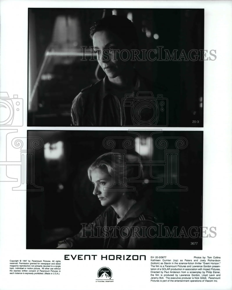 1998 Press Photo Kathleen Quinlan &amp; Joey Richardson in Event Horizon - cvp62166 - Historic Images