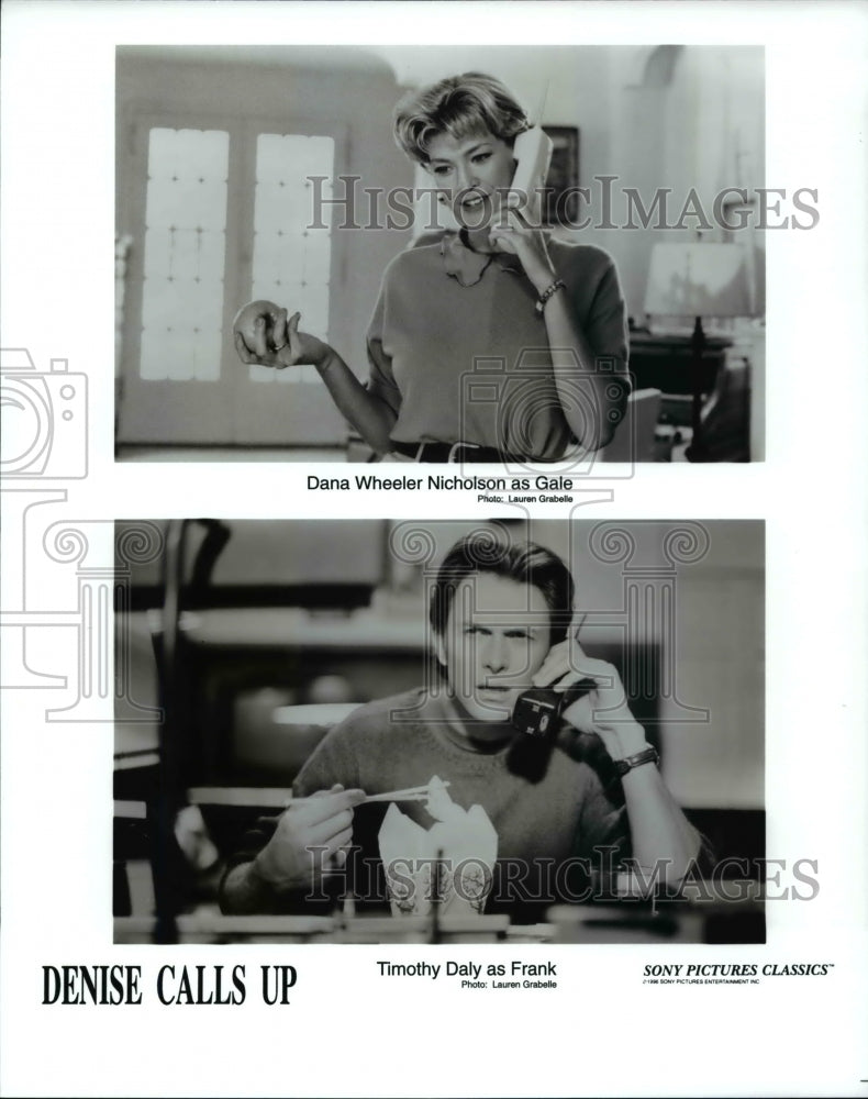 1995, Dana Wheeler and Timothy Daly star in Denise Calls Up - Historic Images