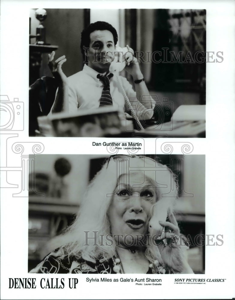 1995, Dan Gunther and Sylvia Miles in Denise Calls Up - cvp62258 - Historic Images