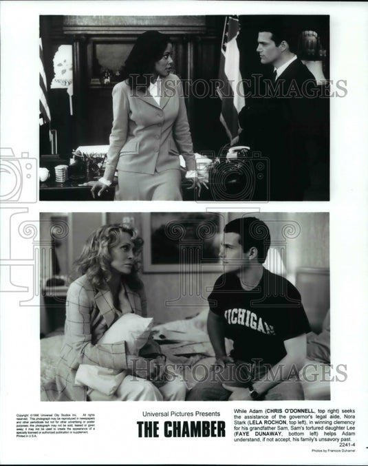 1996 Press Photo Chris O'Donnell Lela Rochon and Faye Dunaway in The Chamber- Historic Images