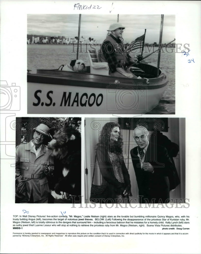 1997 Press Photo Leslie Nielsen in Mr Magoo - cvp62315 - Historic Images