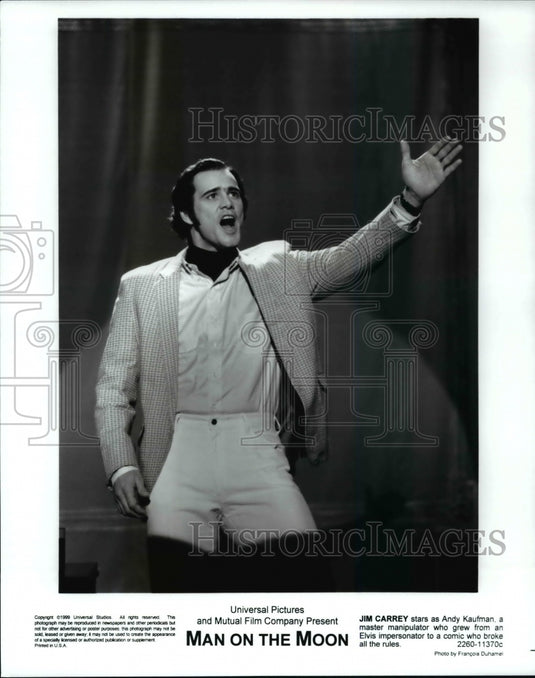 1999, Jim Carrey stars as Andy Kaufman in Man on the Moon - cvp62367 - Historic Images