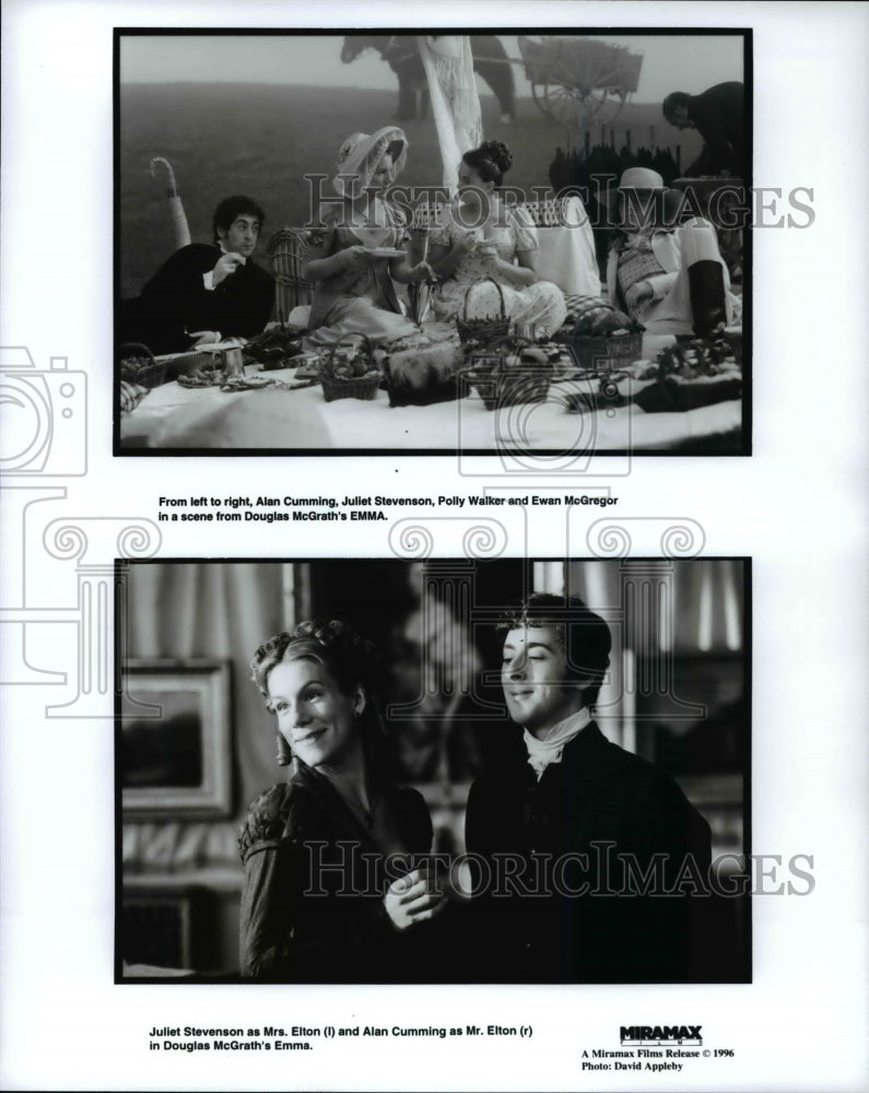1996, Alan Cumming Juliet Stevenson Polly Walker and Ewan McGregor - Historic Images
