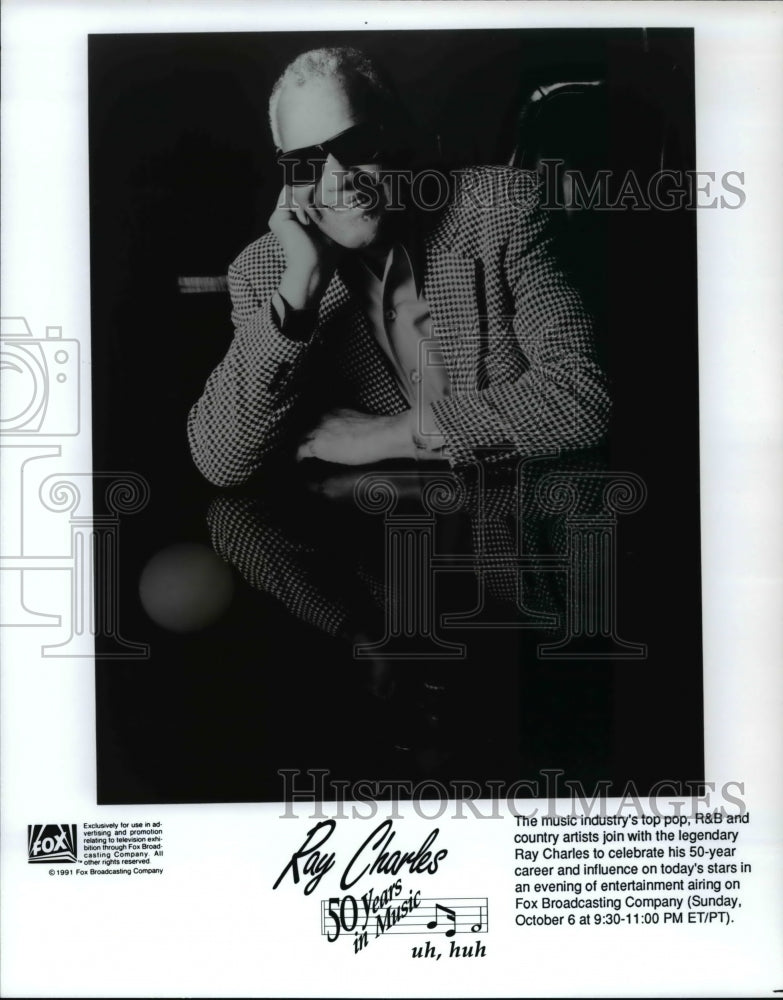 1991, Ray Charles 50 Years in Music - cvp62529 - Historic Images