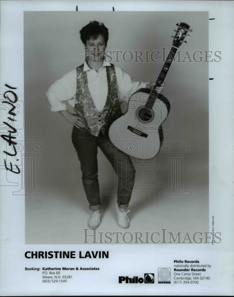 1991 Press Photo Christine Lavin - cvp62806 - Historic Images