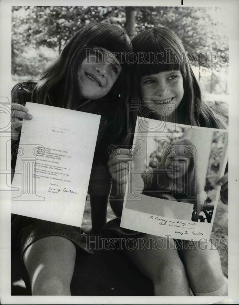 1977 Press Photo Lindsay & Sidney Greenbush Little House On The Prairie - Historic Images