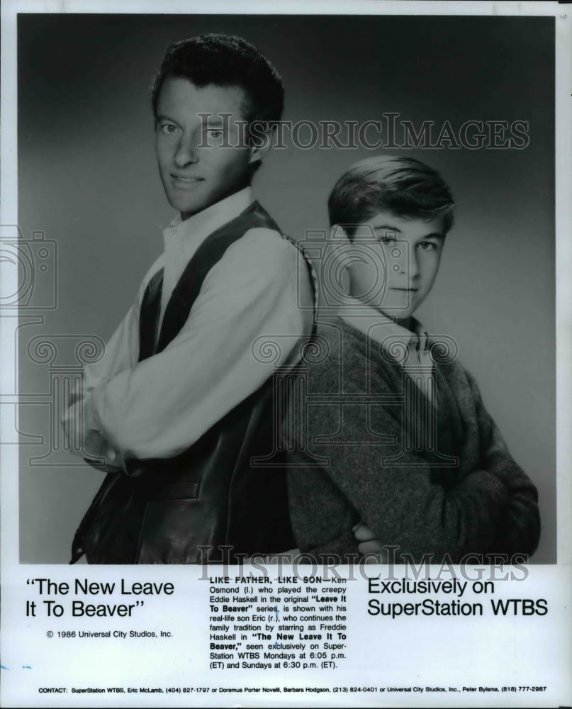 1986 Press Photo Ken & Eric Osmond in The New Leave it To Beaver - cvp62949 - Historic Images