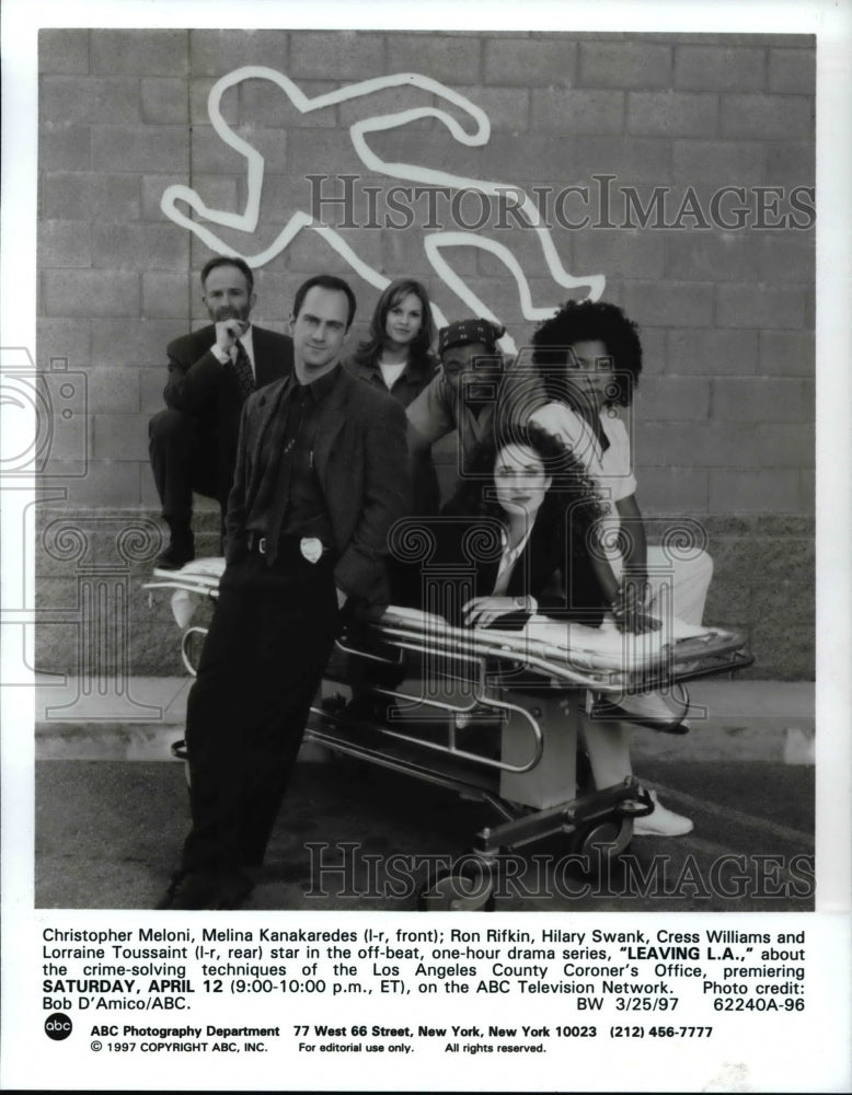 1997 Press Photo Hilary Swank, Cress Williams &amp; Lorraine Toussaint in Leaving LA-Historic Images